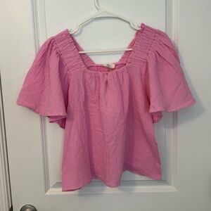 Butterfly sleeve blouse